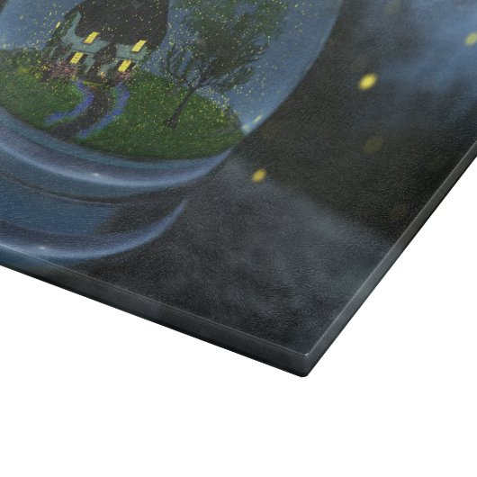 Planche À Découper Tableau de coupe du globe de lucioles (Coin)