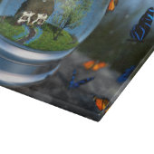 Planche À Découper Tableau de coupe du globe papillon (Coin)