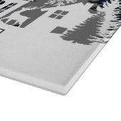 Planche À Découper Tableau de coupe du village de Noël (Coin)