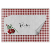 Planche À Découper Tableau de coupe en verre cerise Curl (Devant)