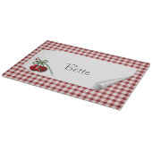 Planche À Découper Tableau de coupe en verre cerise Curl (Coin)