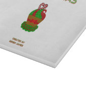 Planche À Découper Tableau de coupe en verre de cupcake de Noël (Coin)