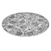 Planche À Découper Tableau de coupe floral noir (Coin)