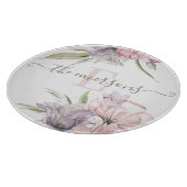 Planche À Découper Tableau de coupe florale monogrammé (Coin)