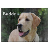 Planche À Découper Tableau de coupe photo de chien personnalisé (Devant)