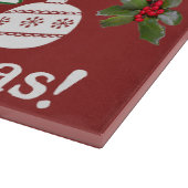Planche À Découper Tableau de coupe rectangulaire en verre de Noël Ar (Coin)