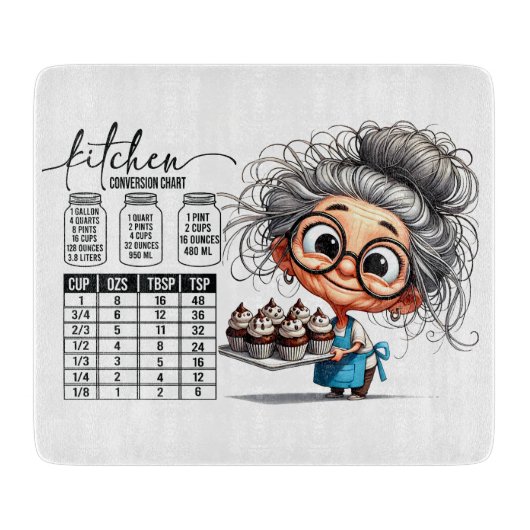 Planche À Découper Tableau de cuisine sarcastique (Devant)