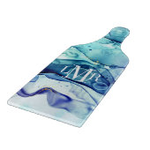 Planche À Découper Tableau de découpe de monogramme d'encre d'alcool  (Coin)