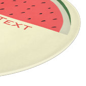 Planche À Découper Tableau de découpe de pastèque texte personnalisé (Coin)