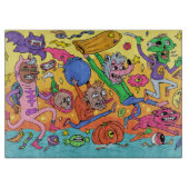 Planche À Découper Tableau de découpe d'Halloween (Devant)