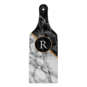 Planche À Découper Tableau de découpe en marbre Monogramme (Devant)