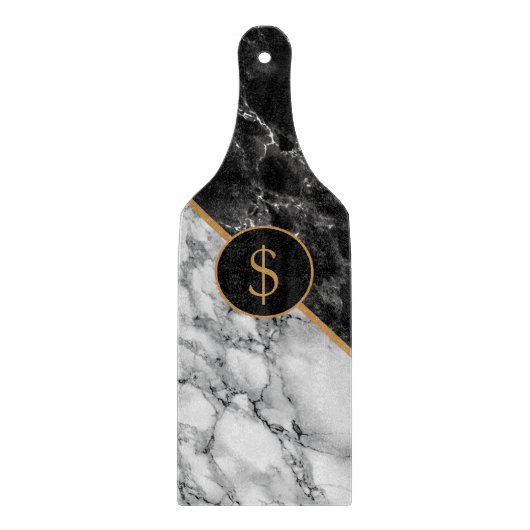 Planche À Découper Tableau de découpe en marbre noir - Ajouter votre (Devant)