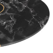 Planche À Découper Tableau de découpe en marbre noir blanc Faux perso (Coin)