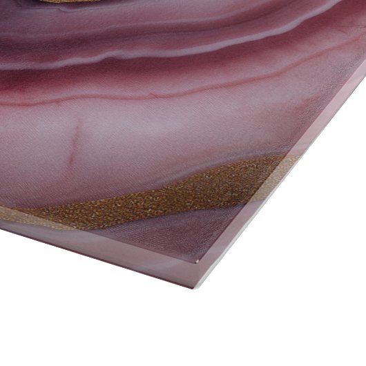 Planche À Découper Tableau De Découpe En Marbre Rose Et Blush (Coin)