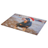 Planche À Découper Tableau de découpe en verre de chien Rottweiler (Coin)