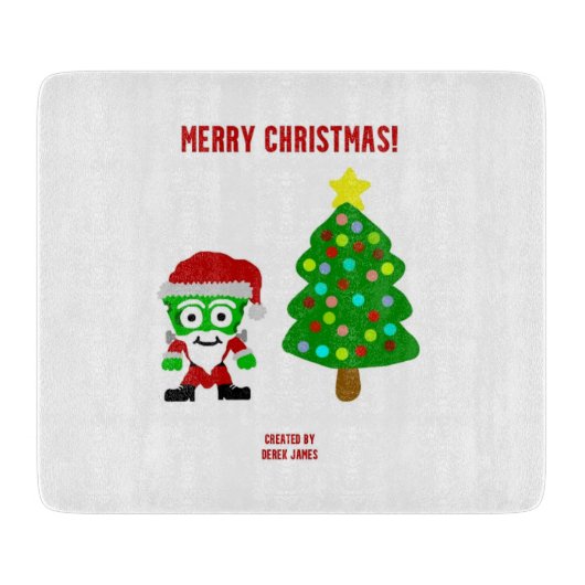 Planche À Découper Tableau de découpe FrankenFromage de Noël (Devant)