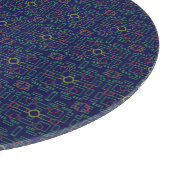 Planche À Découper Tableau de découpe géométrique bleu (Coin)
