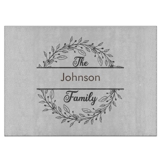 Planche À Découper Tableau de découpe monogrammé (Devant)