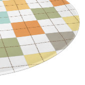 Planche À Découper Tableau de découpe Motif de diamant rétro (Coin)