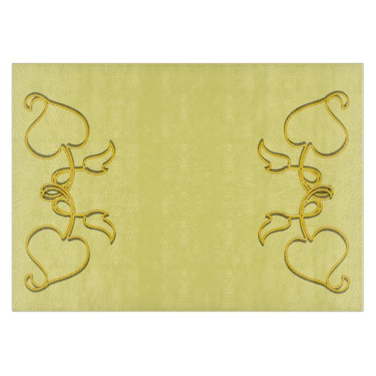 Planche À Découper Tableau de découpe - Plan des Feuilles jaunes (Devant)