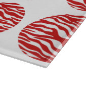 Planche À Découper Tableau de découpe Pois d'impression Zebra (Coin)