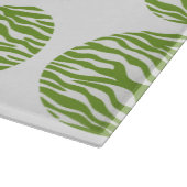 Planche À Découper Tableau de découpe Pois d'impression Zebra (Coin)