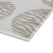 Planche À Découper Tableau de découpe Pois d'impression Zebra (Coin)