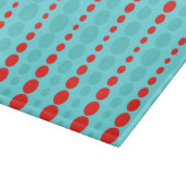 Planche À Découper Tableau de découpe rouge et turquoise rétro (Coin)