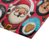 Planche À Découper Tableau de Noël pour Père Noël | Lait, cookies (Coin)
