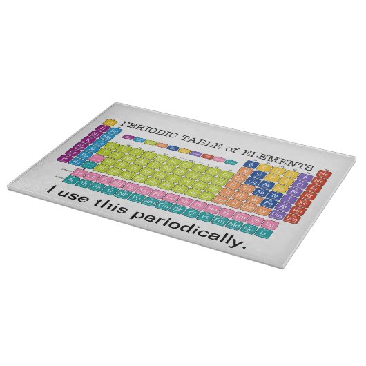 Planche À Découper Tableau périodique des éléments (Coin)