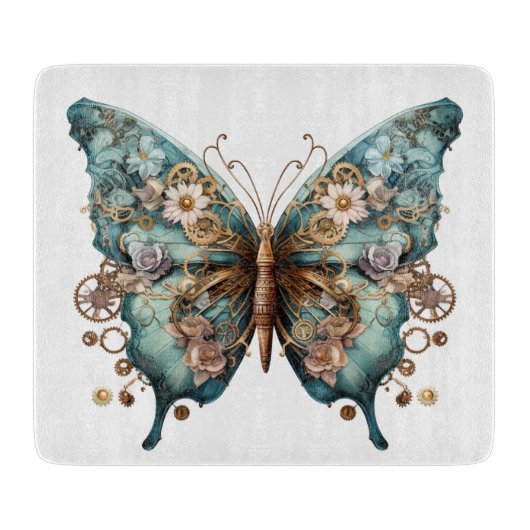 Planche À Découper Tablier à papillon Steampunk, Papillon (Devant)