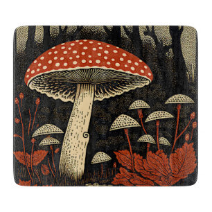 Planche À Découper Tabourets rouges - Amanita Muscaria