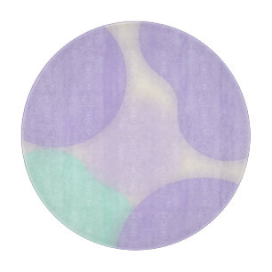 Planche À Découper Tache Abstraite Lavande Pastel Organique