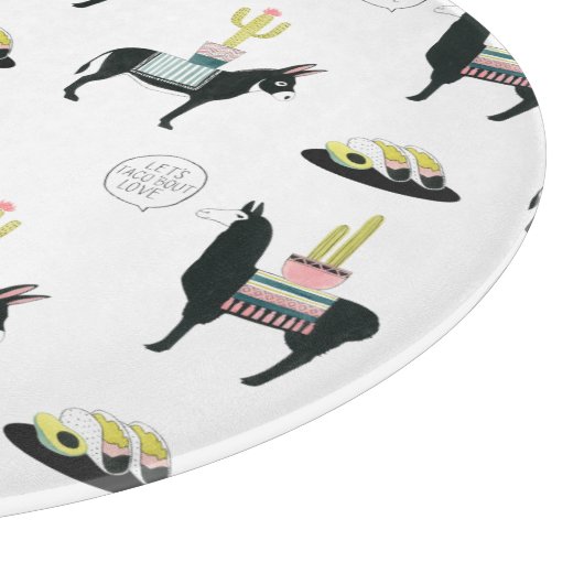 Planche À Découper Taco à propos d'amour (Coin)