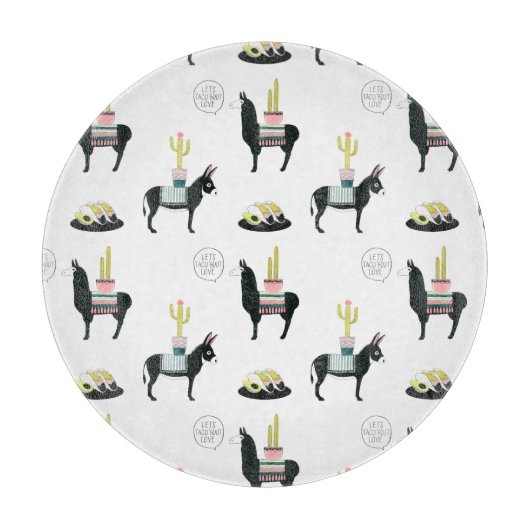 Planche À Découper Taco à propos d'amour (Devant)