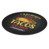 Planche À Découper Taco Funny Dit Que J'Aime Vraiment Les Tacos (Coin)