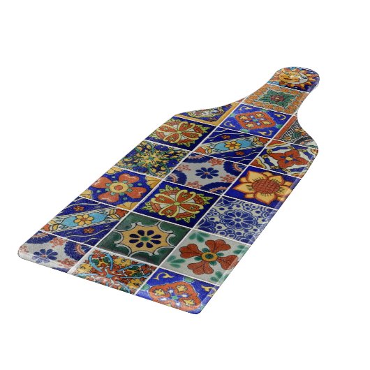Planche À Découper Talavera Carrelage Image Pagaie en Verre Style Sud (Coin)