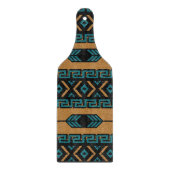 Planche À Découper Tan Turquoise Tan Sud-Ouest Aztec Tribal (Devant)