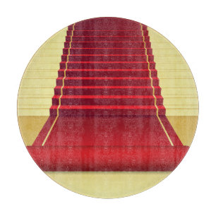 Planche À Découper Tapis rouge Elégance : Arrière - plan Vintage.
