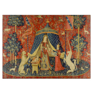 Planche À Découper Tapisserie Médiévale de la Dame et la Licorne : Ar