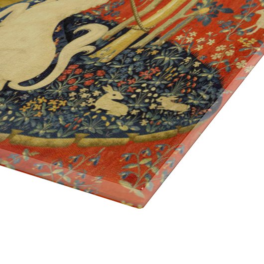 Planche À Découper Tapisseries Unicorne Lady Legend Médiéval (Coin)