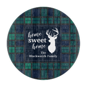 Planche À Découper Tartan de fête personnalisé Blackwatch Clan Plaid