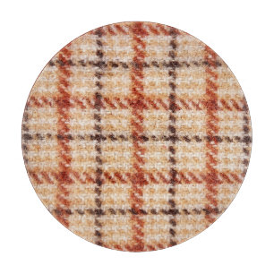 Planche À Découper Tartan Design : Texture Textile Classique.