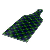 Planche À Découper Tartan Lamont bleu vert carreau (Coin)