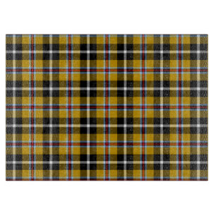 Planche À Découper Tartan national cornique jaune et noir à carreaux