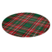 Planche À Découper Tartan traditionnel : motif plaid rouge-vert. (Coin)