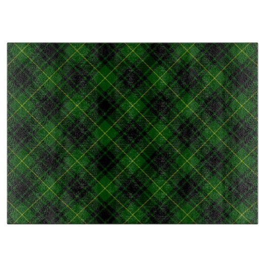 Planche À Découper tartan vert écossais MacArthur (Devant)