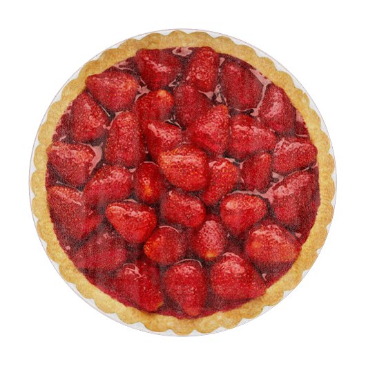 Planche À Découper Tarte de fraise (Devant)