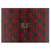 Planche À Découper Tarte officielle Fraser avec monogramme / initiale (Devant)