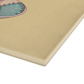 Planche À Découper Tasse à thé patchwork aux fleurs fantaisistes (Coin)